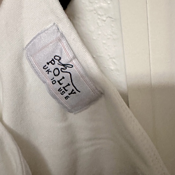 Oh Polly Triangle Cup Spaghetti Strap Mini Dress in White - Picture 4 of 5